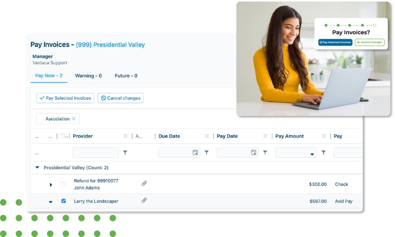 Pay Invoices Vantaca 